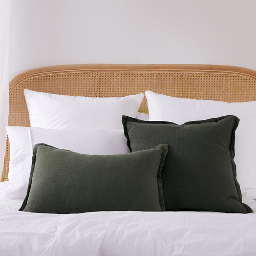 Ardenne Washed French Flax Linen Rectangular Cushion
