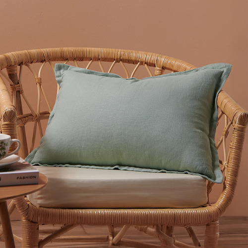 Ardenne Washed French Flax Linen Rectangular Cushion