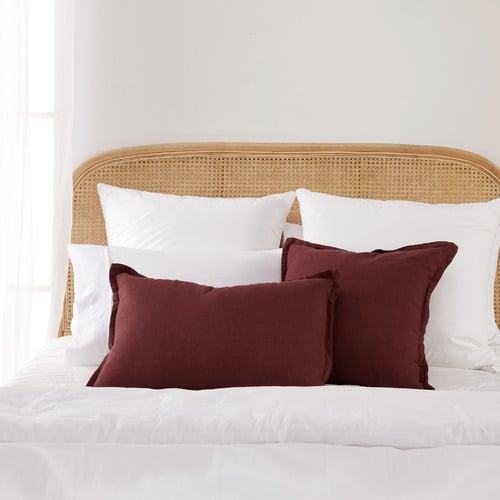 Ardenne Washed French Flax Linen Rectangular Cushion