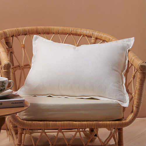 Ardenne Washed French Flax Linen Rectangular Cushion