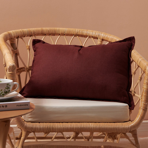Ardenne Washed French Flax Linen Rectangular Cushion