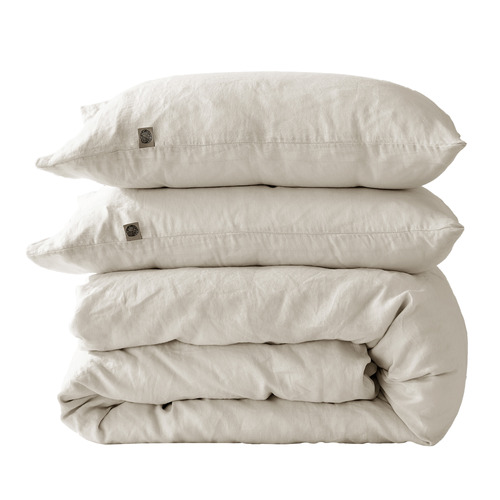 Natural Findlay European Flax Linen Quilt Cover Set
