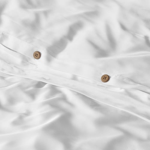 White Bamboo Quilt Cover Set