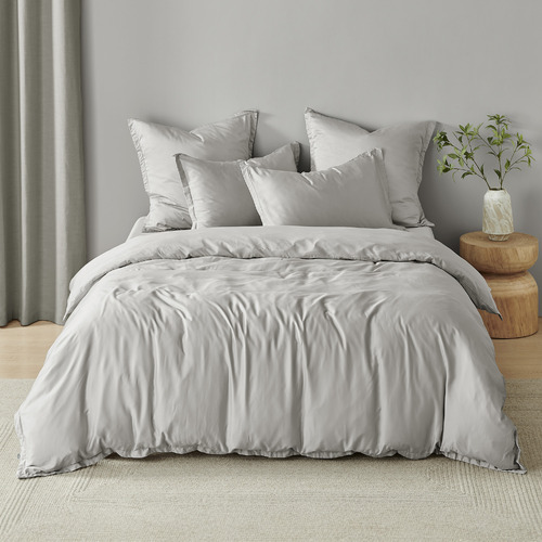 Dove Grey Bamboo Quilt Cover Set