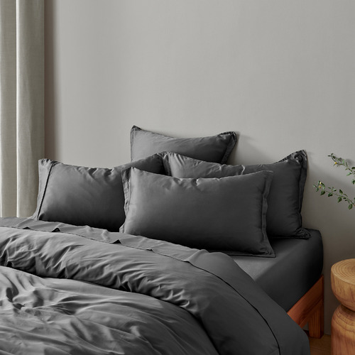 Charcoal Bamboo Quilt Cover Set