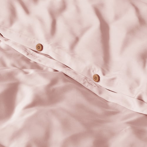 Blush Pink Bamboo Quilt Cover Set