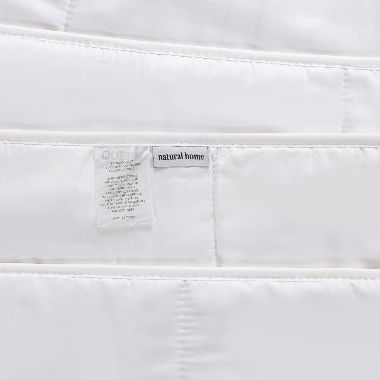 White Spring Bamboo Quilt