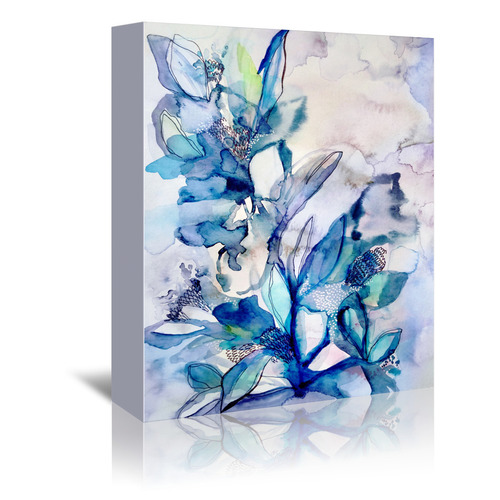 StateStudio Aqua Floral Printed Wall Art | Temple & Webster