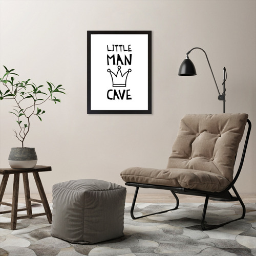 Little Man Cave Printed Wall Art | Temple & Webster