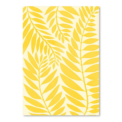 Golden Yellow Leaves Printed Wall Art Temple & ster