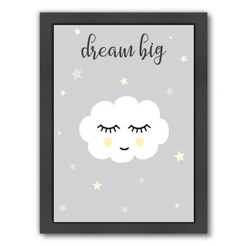 Dream Big Cloud Printed Wall Art | Temple & Webster