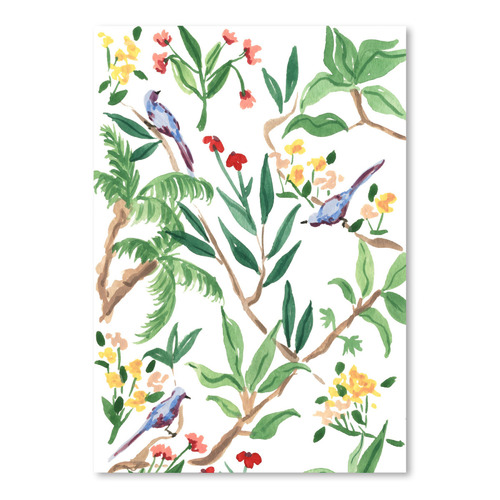 Jungle Birds II Printed Wall Art Temple & ster