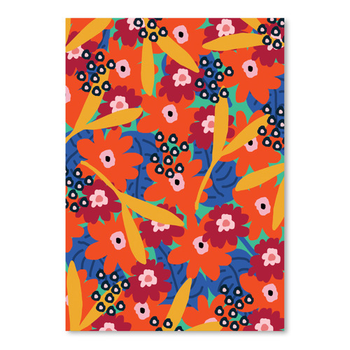 Cool Floral Pattern Printed Wall Art | Temple & Webster