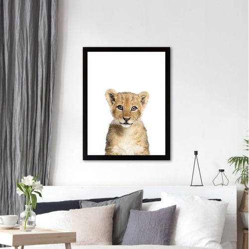 StateStudio Baby Lion Printed Wall Art | Temple & Webster