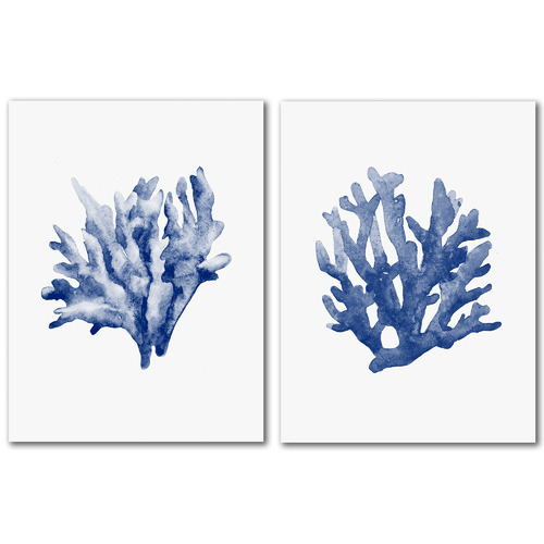 blue coral wall decor