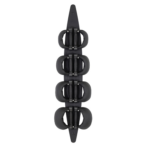 Black 9 Piece Beech Wood Wall Mounted Kettlebell Set
