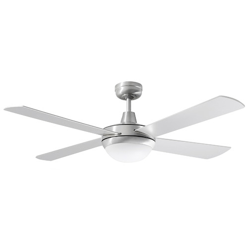 Lifestyle 130 cm (52") Brushed Aluminium Ceiling Fan with Light