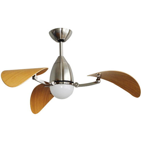 2 Tone Vampire Ceiling Fan With Tri Colour Led