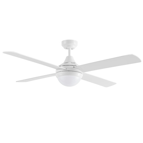 White Link 4 Blade AC Ceiling Fan with Light