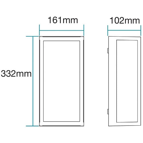Vancouver 33cm Flush Mount Wall Light