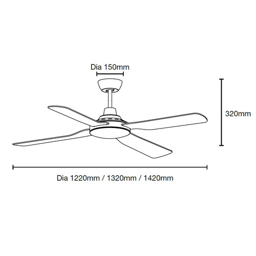 Discovery ABS Outdoor Ceiling Fan