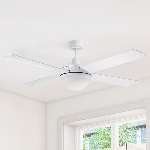 Lifestyle 130 cm (52") White Ceiling Fan with Light