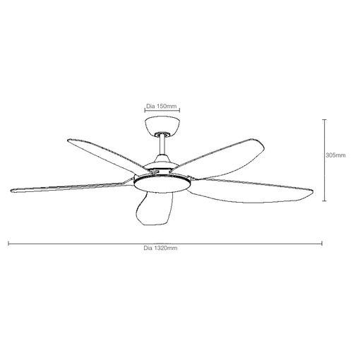 Esprit 132cm DC Smart Ceiling Fan with Remote Control