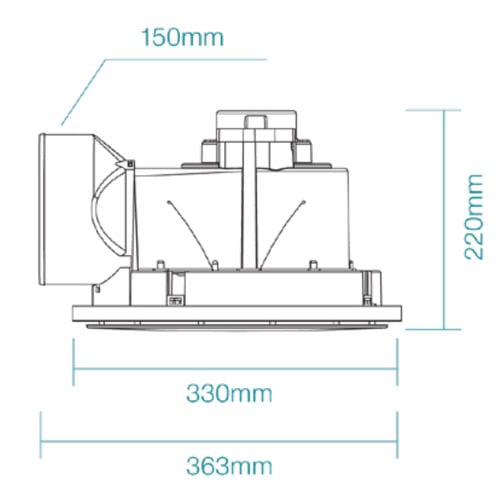 Saturn-White-240-295mm-Round-Exhaust-Fan