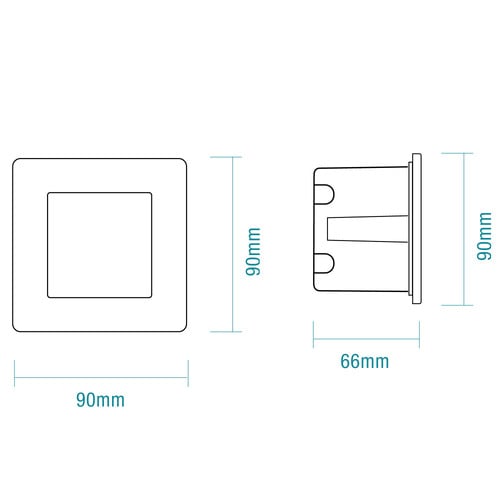 Aspen Recessed LED Outdoor Step Light