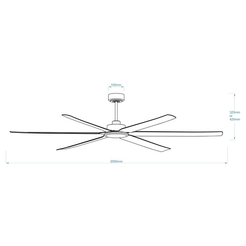 Osprey 205cm DC Smart Ceiling Fan with Remote Control
