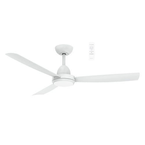 Zorro 122cm White DC Ceiling Fan with LED Light
