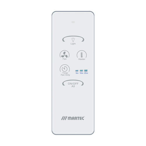 3-in-1 Bathroom Heater Exhaust Fan Remote Control