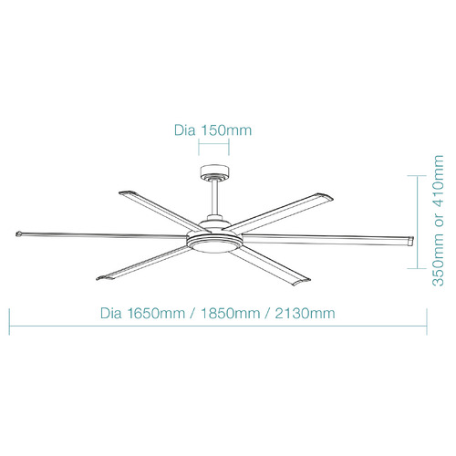 Albatross II DC Smart Ceiling Fan with LED Light