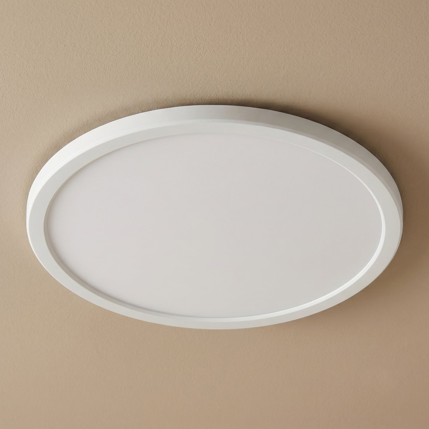 Fino 21cm White Tri-Colour LED Oyster Light