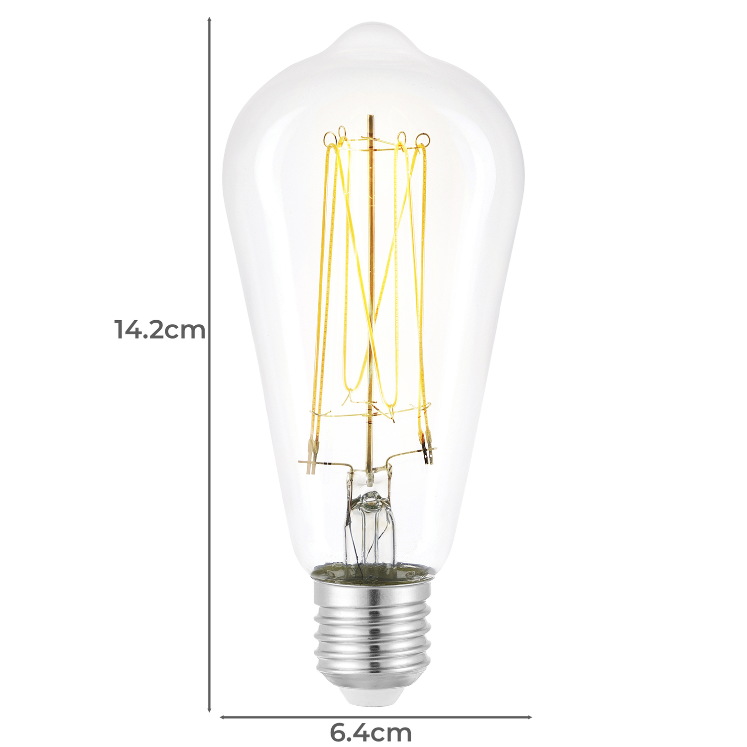 E27 Tubular 6W LED Filament Lamp