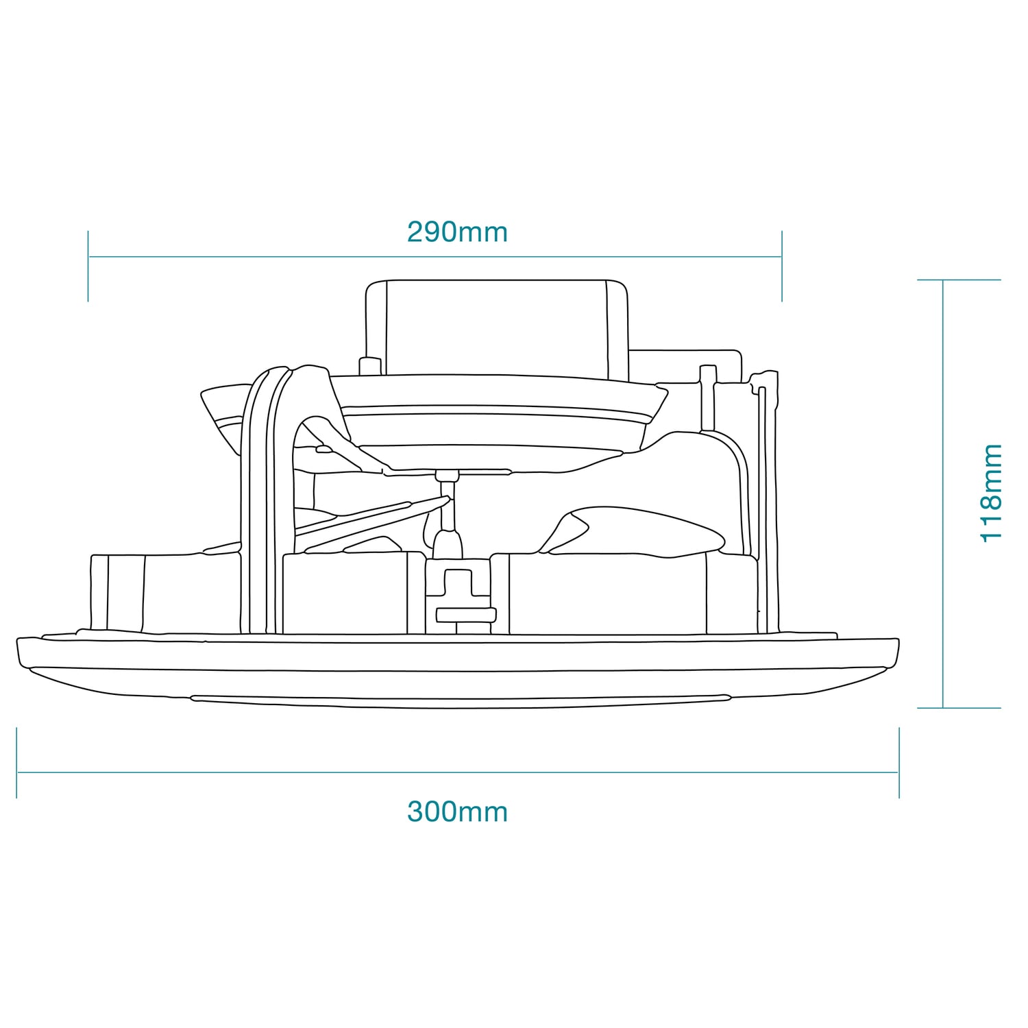Core Round Exhaust Fan in White
