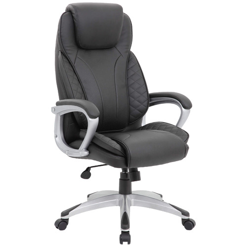 Black Huxley Faux Leather Office Chair