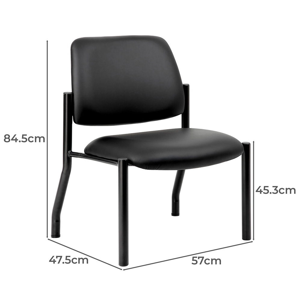 Talon Faux Leather Stackable Visitor Chair