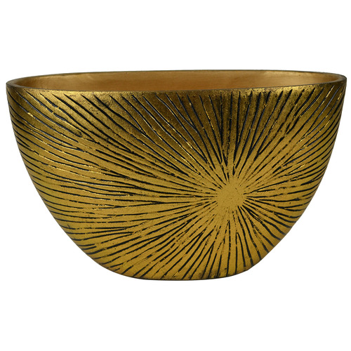 Rovan 37cm Antique Gold Jardiniere Decorative Bowl | Temple & Webster