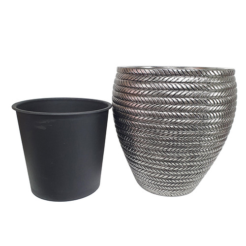 Rope-Look Jardiniere Planter