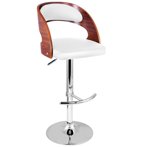 i.Life Scott Bentwood & Faux Leather Barstools