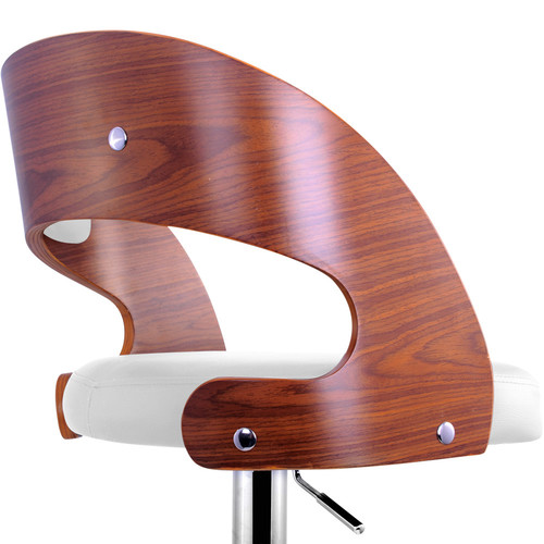 i.Life Scott Bentwood & Faux Leather Barstools