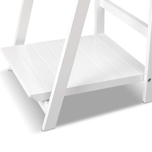 i.Life White Wooden Ladder Storage Display Shelf & Reviews Temple