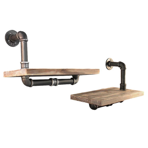 Life Industrial Floating Pipe Shelves Life Industrial Floating Pipe Shelves