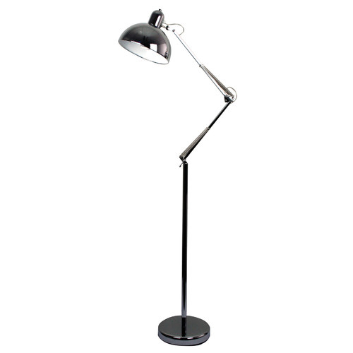 Oriel Bianca Anglepoise Floor Lamp in Chrome & Reviews | Temple ... Oriel Bianca Anglepoise Floor Lamp in Chrome & Reviews | Temple ...