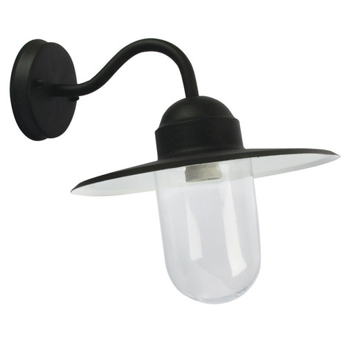 Alley One Light Outdoor Wall Light in Black