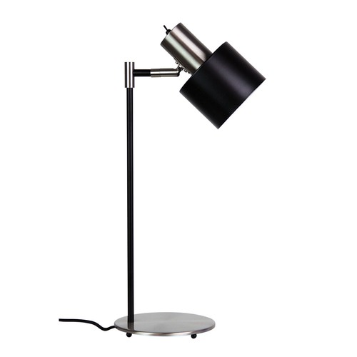 Black Ari Desk Lamp With Brushed Chrome Head Temple Webster Oriel Lighting Black Ari Desk Lamp With Brushed Chrome Head