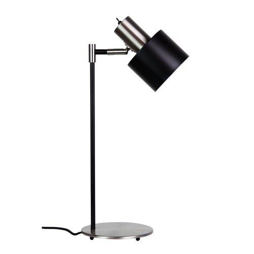 Black Ari Desk Lamp with Brushed Chrome Head