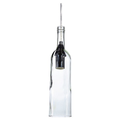 Clear Vin Bottle Pendant Light