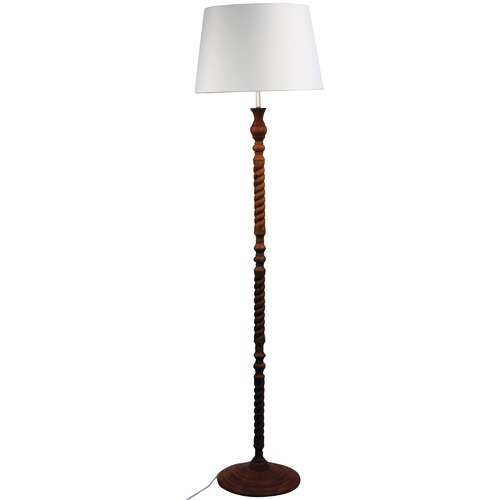 Castellammare Wooden Floor Lamp, White Wood Floor Lamp Base